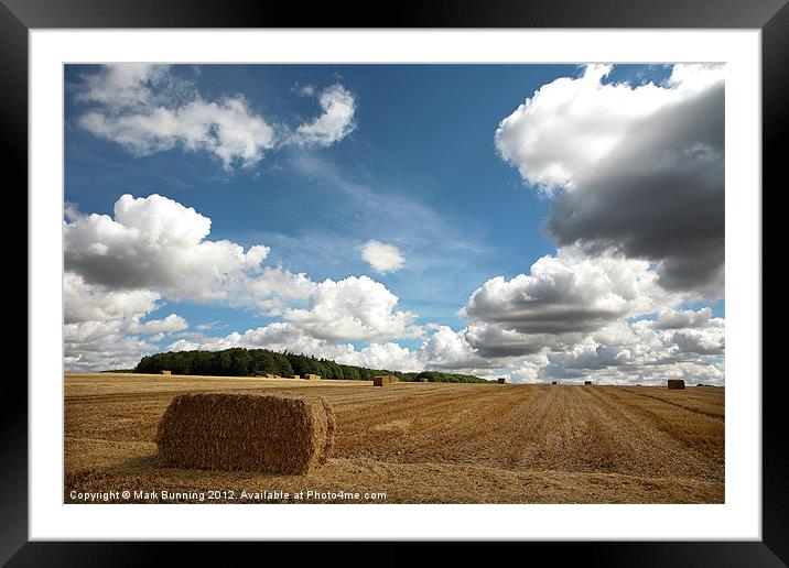 An English Harvest Framed Mounted Print by Mark Bunning