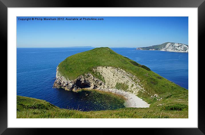 The Tout at Worbarrow Bay Framed Mounted Print by Phil Wareham