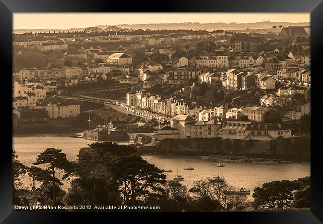Falmouth Harbour Framed Print by Brian Roscorla