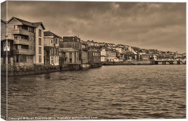 Falmouth Town Canvas Print by Brian Roscorla