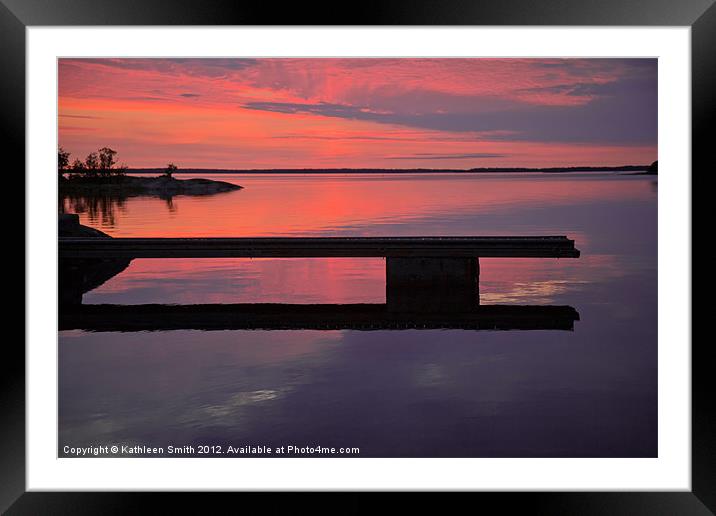 Archipelago of Stockholm, sunset Framed Mounted Print by Kathleen Smith (kbhsphoto)