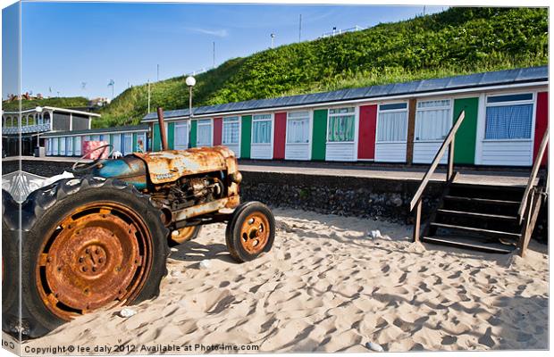 rusty tractor Canvas Print by Lee Daly
