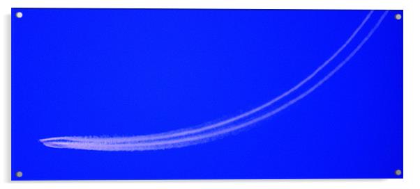 Plane Blue Skys Acrylic by John Boekee