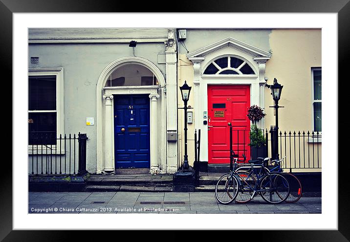 The doors of Dublin Framed Mounted Print by Chiara Cattaruzzi