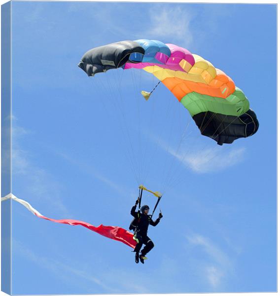 Parachutist Canvas Print by Eyal Nahmias