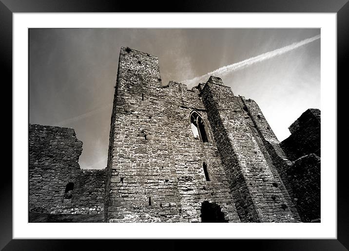 Oystermouth Castle Framed Mounted Print by Emma Howell-Williams