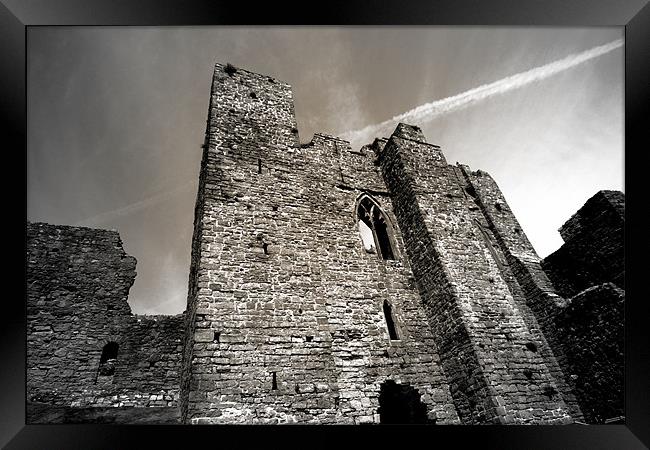 Oystermouth Castle Framed Print by Emma Howell-Williams