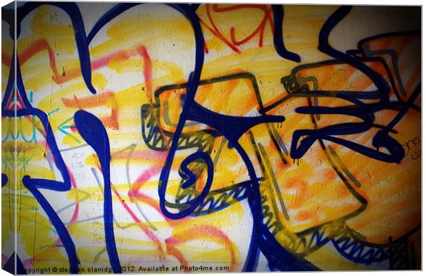 Graffiti art Canvas Print by stephen clarridge