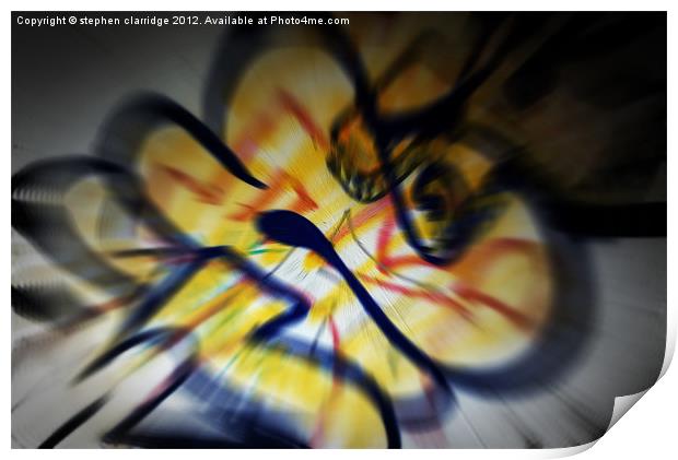 Graffiti zoom Print by stephen clarridge