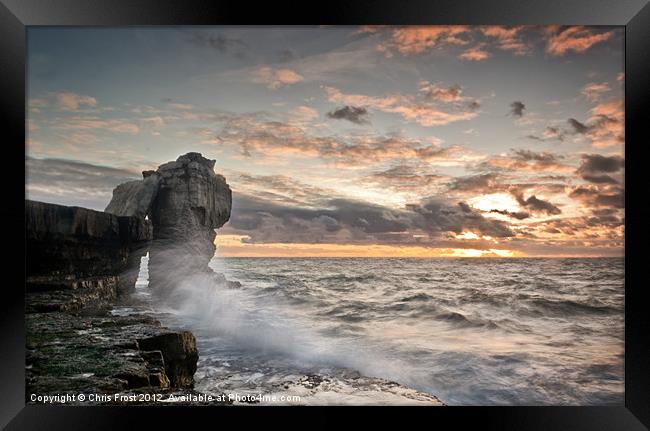 Sundown at Pulpit Rock Framed Print by Chris Frost