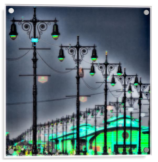 American Boardwalk Lights Acrylic by Chris Lord