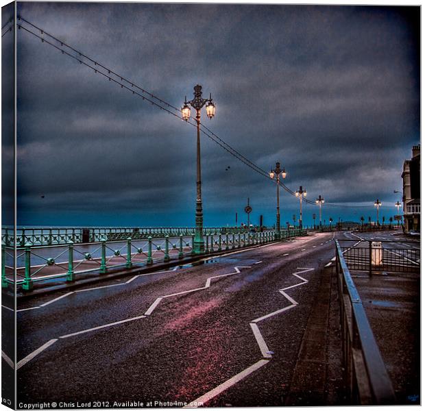 Wet Morning In Brighton Canvas Print by Chris Lord