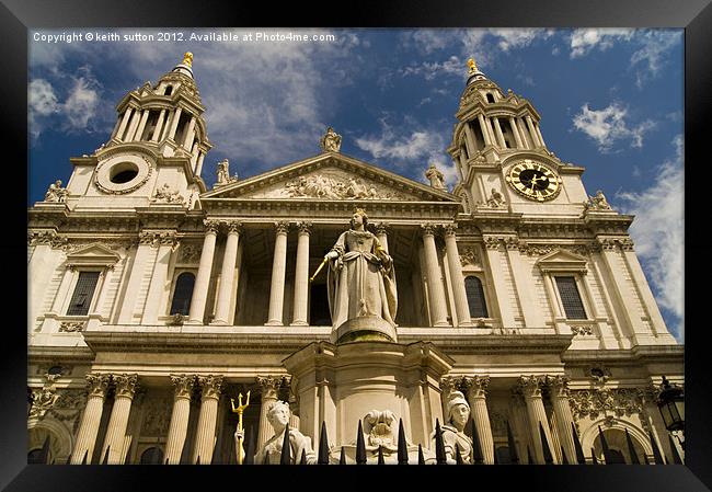 st pauls cathederal Framed Print by keith sutton
