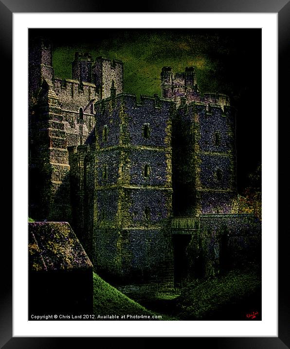 Dark Towers Framed Mounted Print by Chris Lord