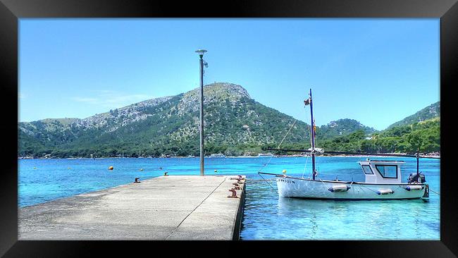 Formentor Mallorca Framed Print by Louise Godwin