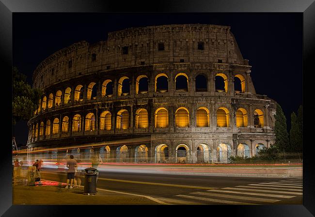 The Colosseum - Rome Framed Print by Dan Fisher