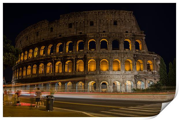 The Colosseum - Rome Print by Dan Fisher