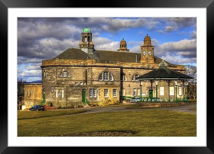 Town Hall and Glebe Park Bandstand Framed Mounted Print by Tom Gomez