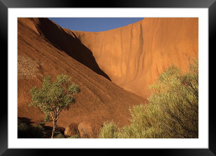 Ayers Rock Uluru Framed Mounted Print by peter schickert
