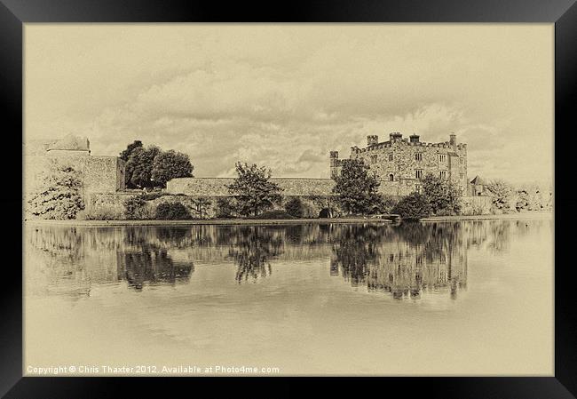 Leeds Castle Nostalgic Framed Print by Chris Thaxter