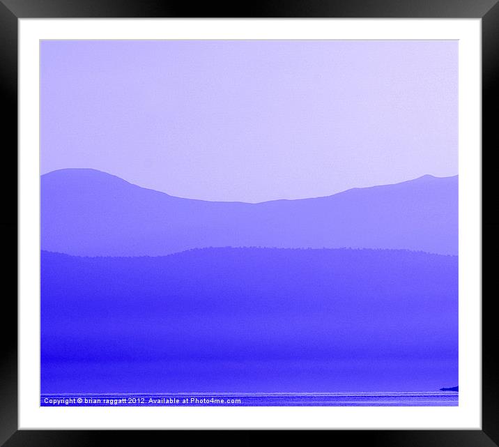 Shape Of The Horizon Framed Mounted Print by Brian  Raggatt