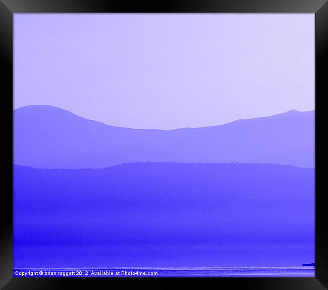 Shape Of The Horizon Framed Print by Brian  Raggatt