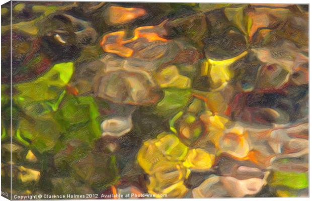 River Light Patterns III Canvas Print by Clarence Holmes