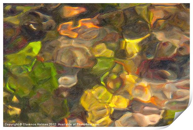River Light Patterns III Print by Clarence Holmes
