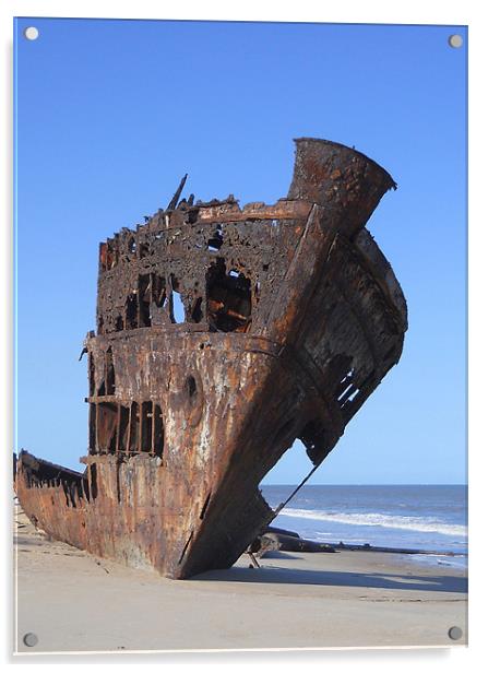 Ship Wreck. Acrylic by Kitty 