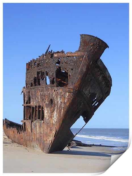 Ship Wreck. Print by Kitty 