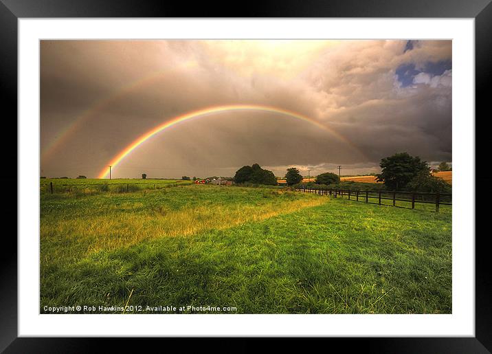 Paint the Rainbow Framed Mounted Print by Rob Hawkins