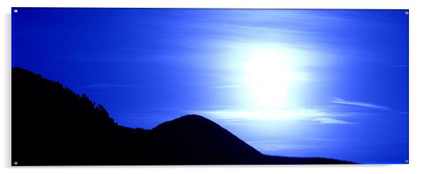Blue Sun Acrylic by Louise Godwin