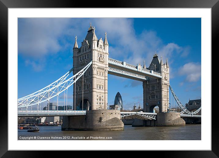 Tower Bridge I Framed Mounted Print by Clarence Holmes