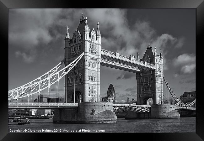 Tower Bridge II Framed Print by Clarence Holmes