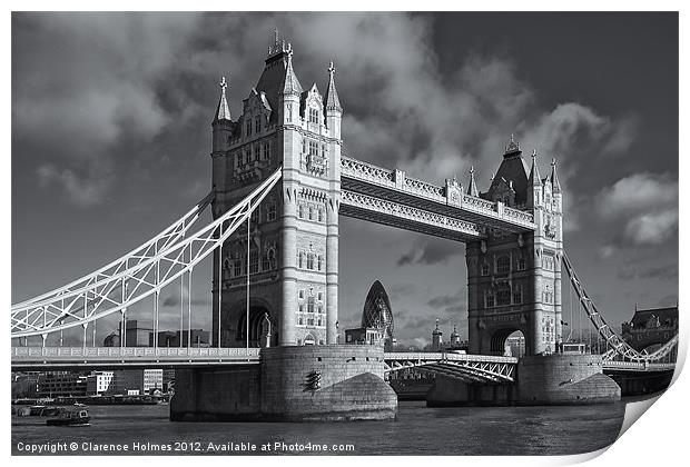 Tower Bridge II Print by Clarence Holmes
