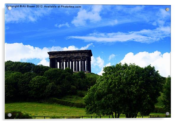 Penshaw Monument Acrylic by Ali Brown