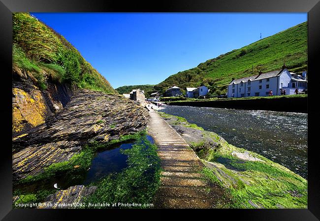 The River Valency at Boscastle Framed Print by Rob Hawkins
