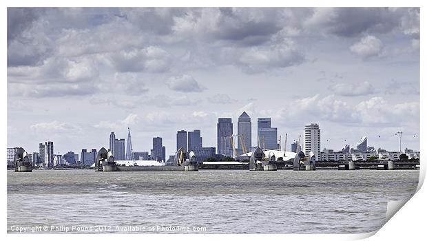 London City Skyline Print by Philip Pound