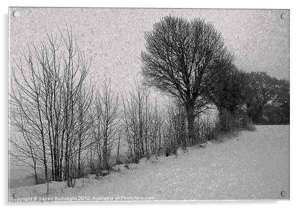 Winter trees Acrylic by Darren Burroughs