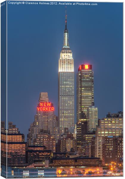 Empire State Building II Canvas Print by Clarence Holmes