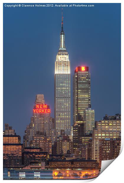 Empire State Building II Print by Clarence Holmes