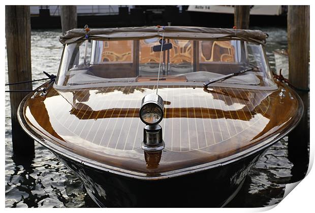 Venitian Water Taxi Print by Buster Brown