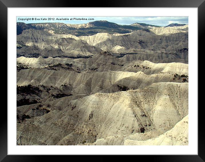 Ridges of Canyons Escalante Framed Mounted Print by Eva Kato