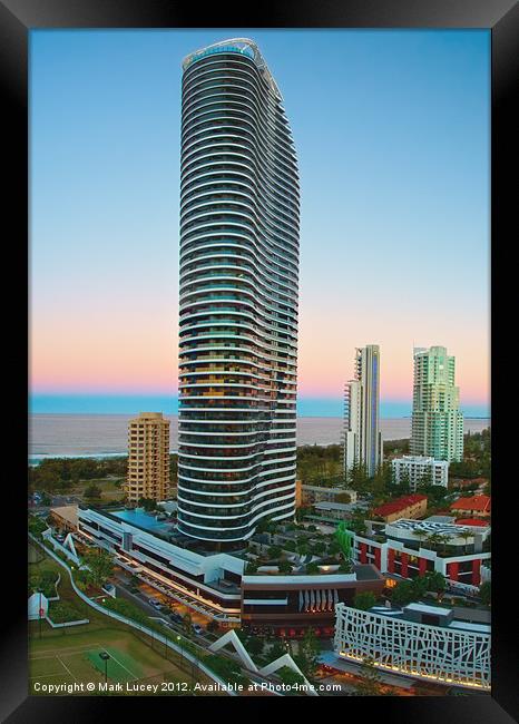  The Oracle - Gold Coast Framed Print by Mark Lucey
