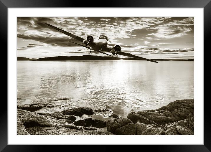 Low Flying Framed Mounted Print by Sam Smith