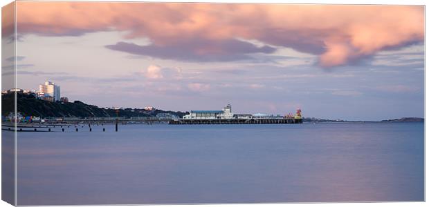 Bournemouth Pier at Sunset Canvas Print by Ian Middleton
