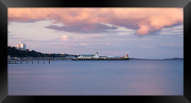Bournemouth Pier at Sunset Framed Print by Ian Middleton