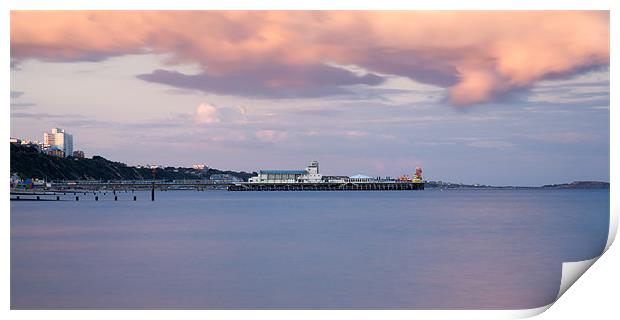 Bournemouth Pier at Sunset Print by Ian Middleton