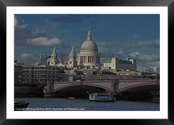 St Paul's Cathedral Framed Mounted Print by Doug McRae