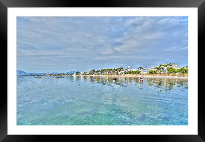 Puerto Pollensa Mallorca  Framed Mounted Print by Louise Godwin